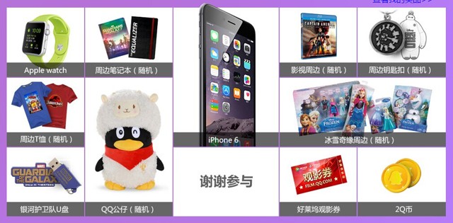 好莱坞我是电影迷八月第5期答题抽奖送Q币，观影券（含答案）