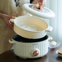 多功能蒸煮炒电火锅5L+红蜻蜓加绒假两件毛衣+三只松鼠火鸡面